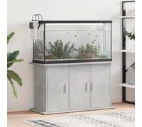 vidaXL Engineered Wood Aquarium Stand - Concrete Grey, Stable Fish Tank Support with Ample Storage, 101x41x58 cm, Home Decor Accent