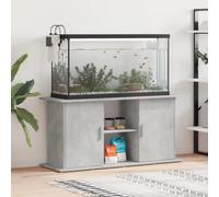 vidaXL Aquarium Stand Engineered Wood Concrete Grey 121 x 41 x 58 cm 4-Compartment Cabinets