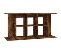 vidaXL Aquarium Stand, Fish Tank Cabinet with 3 Tiers, Fish Tank Stand for Home Living Room, Aquarium Cabinet, Smoked Oak Engineered Wood, 120 x40 x60 cm