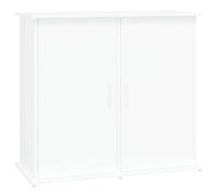 vidaXL Aquarium Stand - Fish Tank Display Frame in White - 81x36x73 cm Engineered Wood Construction - Versatile Storage Compartments