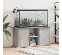 vidaXL Aquarium Stand Grey Sonoma 121x41x58 cm Engineered Wood