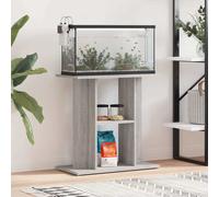 vidaXL Aquarium Stand Grey Sonoma 60x30x60 cm Engineered Wood