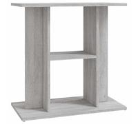vidaXL Aquarium Stand Grey Sonoma 60x30x60 cm Engineered Wood
