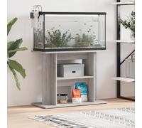 vidaXL Aquarium Stand Grey Sonoma 80x35x60 cm Engineered Wood