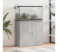 vidaXL Aquarium Stand Grey Sonoma 81x36x73 cm Engineered Wood