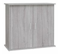 vidaXL Aquarium Stand in Grey Sonoma - Engineered Wood Fish Tank Stand with Storage Compartments