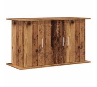 vidaXL Wooden Aquarium Stand - Engineered Wood - 101x41x58 cm - Old Wood Finish - Brown Fish Tank Furniture with Storage - Moisture Resistant Display