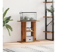 vidaXL Aquarium Stand Old Wood - Engineered Wood, 60x30x60 cm, 3-tier storage, Brown