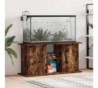 vidaXL Aquarium Stand Smoked Oak 121x41x58 cm – Engineered Wood, Ample Storage