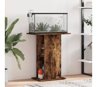 vidaXL Aquarium Stand Smoked Oak 60.5x36x72.5 cm Engineered Wood