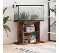 vidaXL Aquarium Stand Smoked Oak 80x35x60 cm Engineered Wood