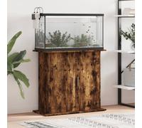vidaXL Aquarium Stand Smoked Oak 81x36x73 cm Engineered Wood