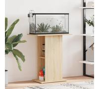 vidaXL Aquarium Stand Sonoma Oak 60.5x36x72.5 cm Engineered Wood