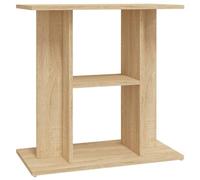 vidaXL Aquarium Stand, Fish Tank Cabinet with 3 Tiers, Fish Tank Stand for Home Living Room, Aquarium Cabinet, Sonoma Oak Engineered Wood