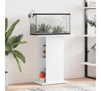 vidaXL Aquarium Stand White 60.5x36x72.5 cm Engineered Wood, White