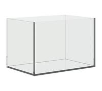vidaXL Aquarium with Storage Transparent 30 x 20 x 20 cm Glass, A Rectangular, Modern, Durable Design for Home or Office, for Functional Spaces, Strong Structure, Easy to Maintain