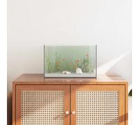 vidaXL Aquarium with Storage Transparent 40 x 25 x 25 cm Glass, A Rectangular, Modern, Durable Design for Home or Office, for Functional Spaces, Strong Structure, Easy to Maintain