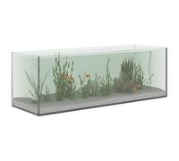 vidaXL Aquarium with Storage Transparent 60 x 20 x 20 cm Glass, A Rectangular, Modern, Durable Design for Home or Office, for Functional Spaces, Strong Structure, Easy to Maintain