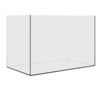 vidaXL Aquarium with Storage Transparent 60 x 35 x 40 cm Glass, A Rectangular, Modern, Durable Design for Home or Office, for Functional Spaces, Strong Structure, Easy to Maintain