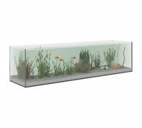 vidaXL Aquarium with Storage Transparent 80 x 20 x 20 cm Glass