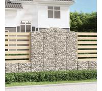 Arched Gabion Basket Stone Basket Gabion Retaining Wall Galvanised Iron vidaXL