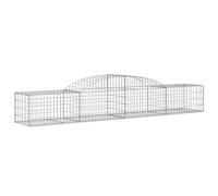 vidaXL Arched Gabion Basket 300x50x40/60 cm Galvanised Iron