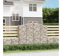 Arched Gabion Basket Stone Basket Gabion Retaining Wall Galvanised Iron vidaXL