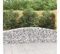 Arched Gabion Basket Stone Basket Gabion Retaining Wall Galvanised Iron vidaXL