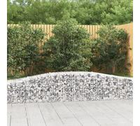 Arched Gabion Basket Stone Basket Gabion Retaining Wall Galvanised Iron vidaXL