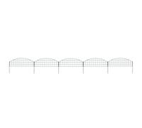 vidaXL Arched Garden Fence Set 77.3x26 cm Green