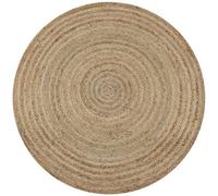Berkfield Area Rug Braided Jute 150 Cm Round