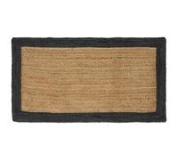 vidaXL Area Rug Dark Grey 100 x 200 cm Jute