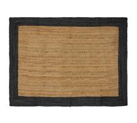 vidaXL Area Rugs Dark Grey 120 x 170 cm Jute