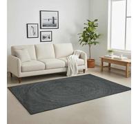 vidaXL Rug Dark Grey 120 x 170 cm Jute, Living Room, Rectangular Jute Rug, Modern Area, Eco-Friendly, Decorative Carpeting, Minimalist Flooring, Artisan Design