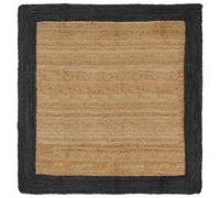 vidaXL Area Rugs Dark Grey 160 x 160 cm Jute