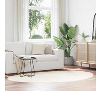 vidaXL Area Rugs HUARTE Cream 140 x 200 cm Polyester