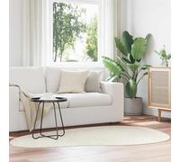 vidaXL Area Rugs HUARTE Cream 140 x 200 cm Polyester