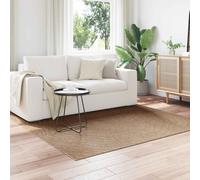 Area Rugs Moire Square AGIRA Natural 200 x 200 cm Polyester