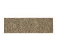vidaXL Area Rugs Natural and Black 80 x 300 cm Jute