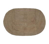 vidaXL Area Rugs Oval Grey 205 x 305 cm Jute