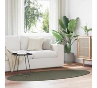 vidaXL Area Rugs Oval HUARTE Forest Green 170 x 120 cm 100% Polyester