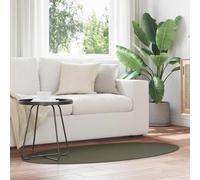 vidaXL Area Rugs Oval HUARTE Forest Green 80 x 150 cm 100% Polyester