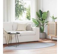 vidaXL Area Rugs Oval HUARTE Grey 120 x 170 cm 100% Polyester