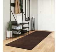 vidaXL Area Rugs Rectangular HUARTE Brown 250 x 80 cm Polyester