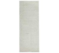 vidaXL Area Rugs Rectangular HUARTE Green 200 x 80 cm Polyester, Modern Durable Non-Slip Design Rug for Living Room, Bedroom, or Office, Polyester Textured Area, Huarte Series