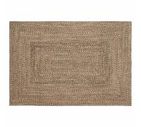 vidaXL Area Rugs Rectangular Natural and Black 120 x 170 cm Jute