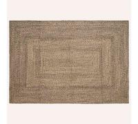 Area Rugs Rectangular Natural and Black 200 x 290 cm Jute
