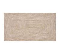vidaXL Area Rugs Rectangular Natural and White 80 x 150 cm Jute
