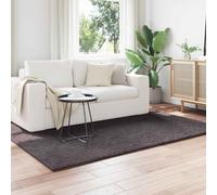 Area Rug Anthracite 140 x 200 cm Polyester Non-Slip Machine Washable Indoor Home