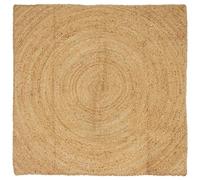 vidaXL Area Rugs Square Brown 120 x 120 cm Jute